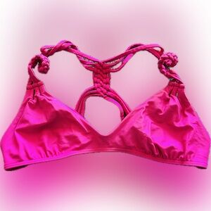 Frankie's Bikinis Hot Pink Top Small